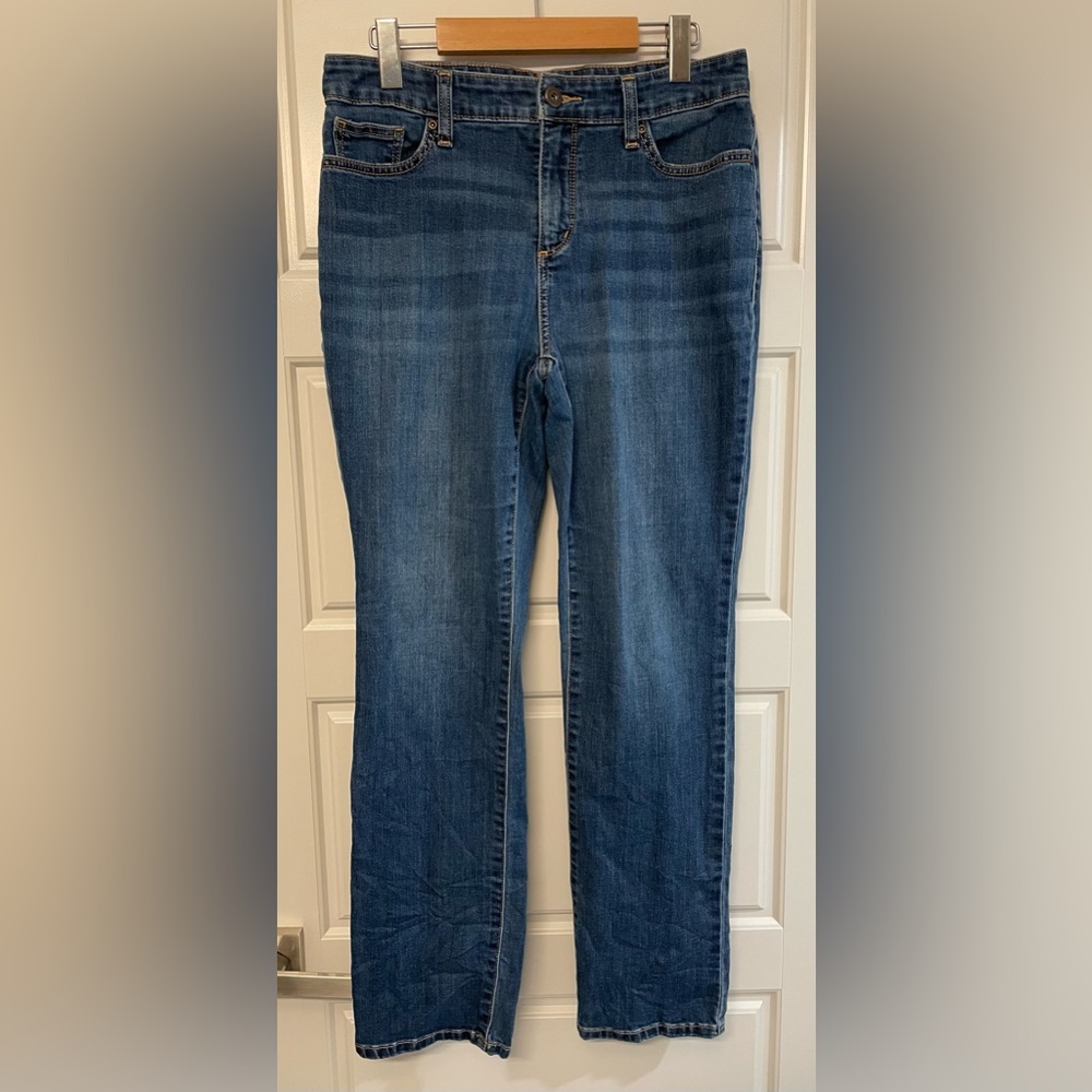 St. John's Bay Women's Straight Leg Blue Jeans